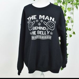 Man Behind the Belly maternity holiday sweater